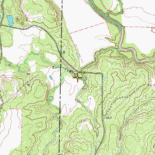 Topographic Map of Gobbler Branch, TX