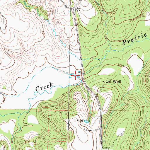 Topographic Map of Gourdneck Branch, TX