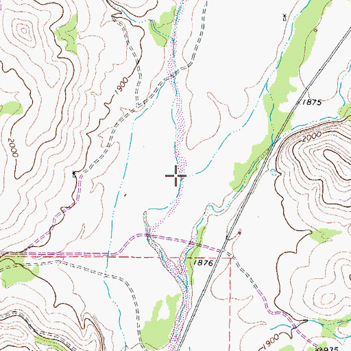 Topographic Map of Granger Draw, TX
