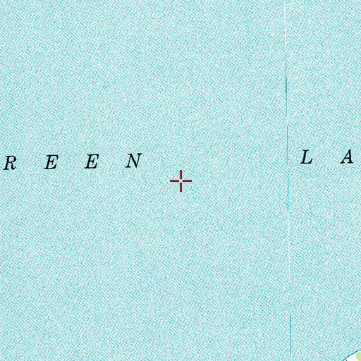 Topographic Map of Green Lake, TX