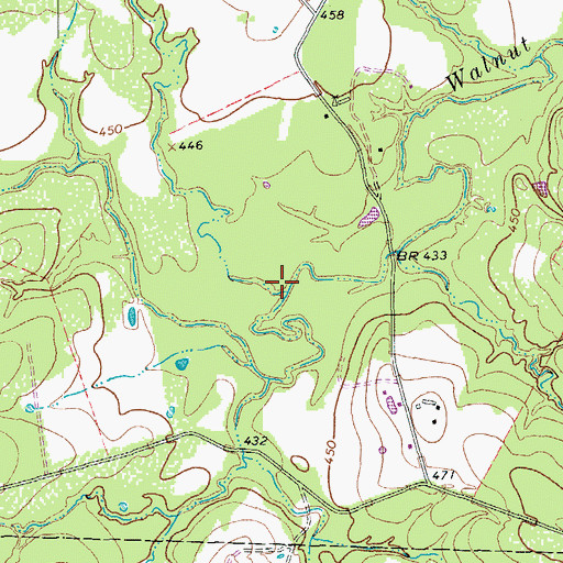Topographic Map of Haggai Creek, TX