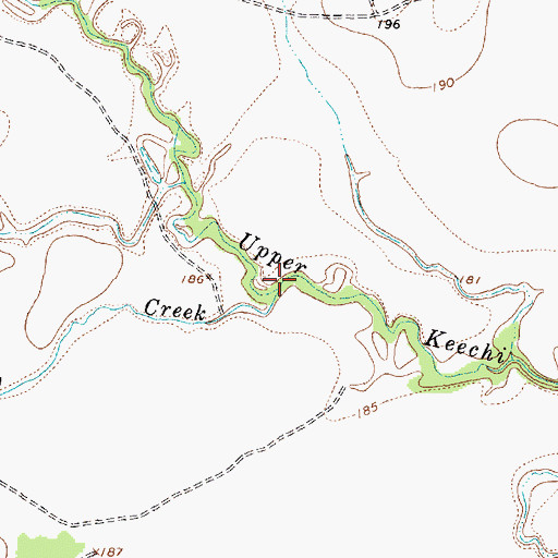 Topographic Map of Haley Creek, TX
