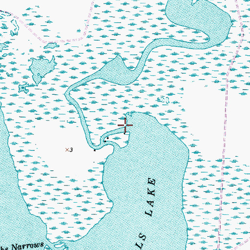 Topographic Map of Halls Bayou, TX