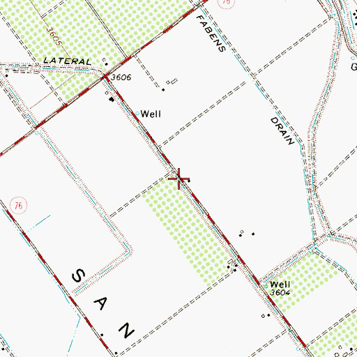 Topographic Map of Hansen Lateral, TX