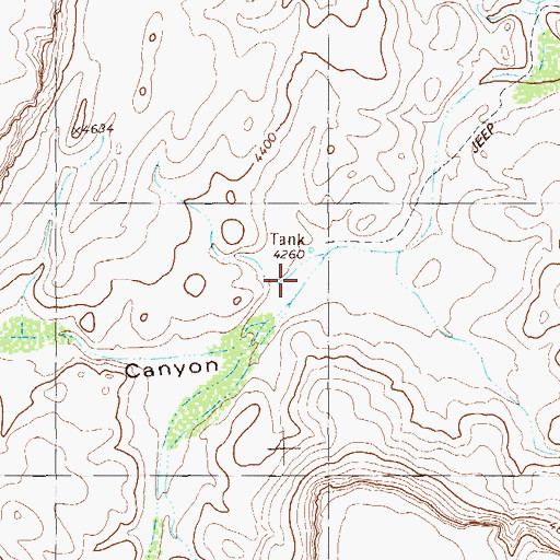Topographic Map of Hatch Canyon, TX