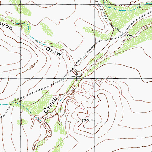 Topographic Map of Hatch Canyon Draw, TX