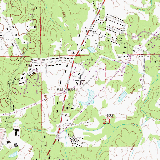 Topographic Map of Dobbs, AL