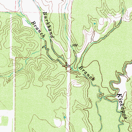Topographic Map of Heeltap Branch, TX