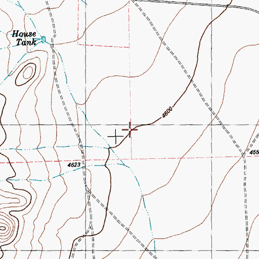 Topographic Map of Hess Canyon (historical), TX