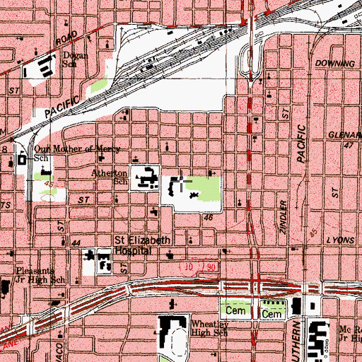Topographic Map of Hester House, TX
