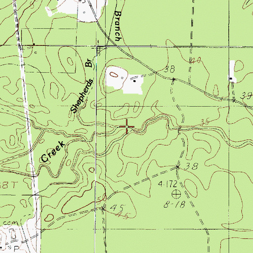 Topographic Map of Hollis Marsh, TX