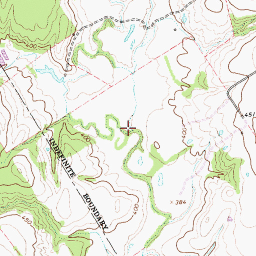 Topographic Map of Holman Creek, TX