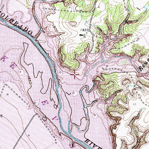Topographic Map of I A B Oil Field, TX