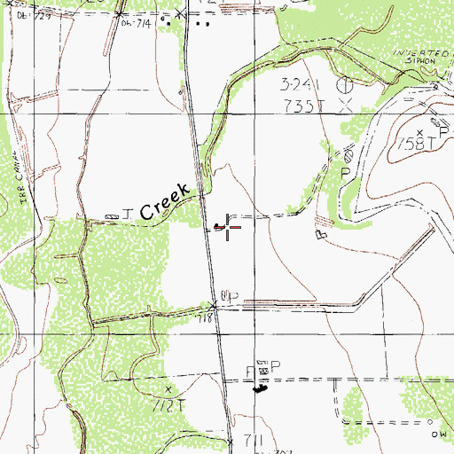 Topographic Map of Indio Cattle Company, TX
