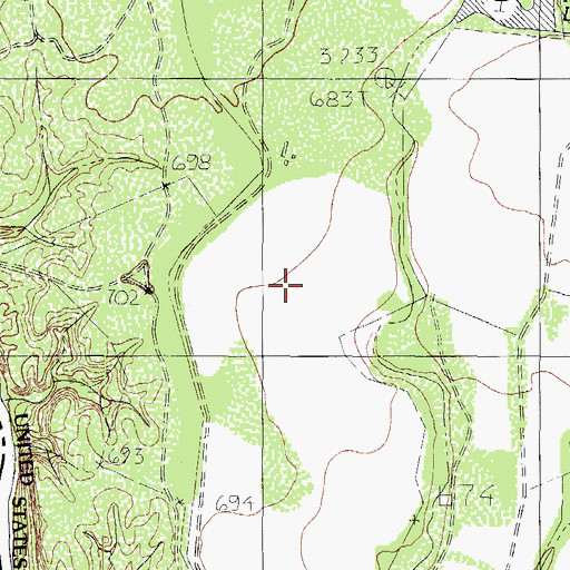 Topographic Map of Indio Lake, TX