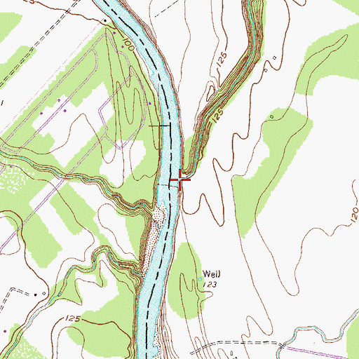 Topographic Map of Irons Creek, TX