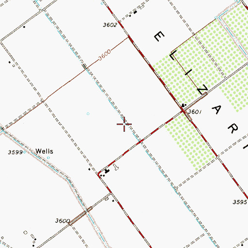 Topographic Map of Island Drain, TX
