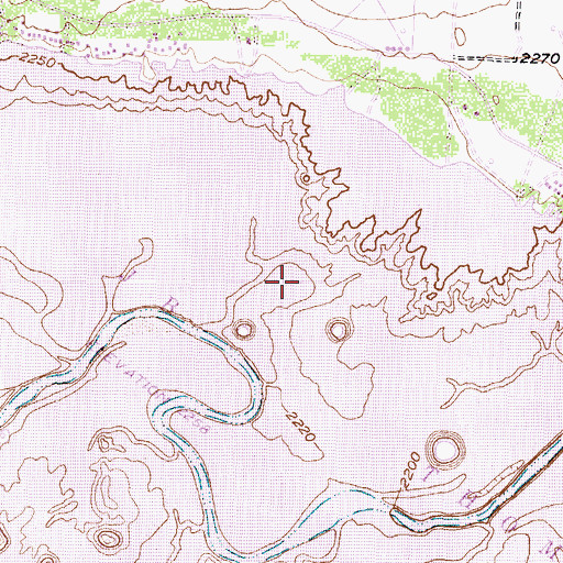Topographic Map of Lake J B Thomas, TX