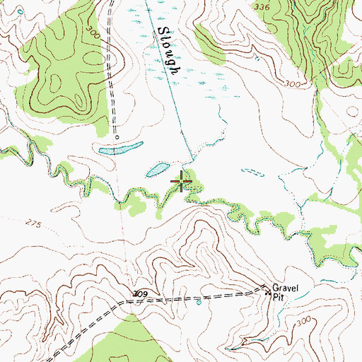Topographic Map of Jelly Slough, TX