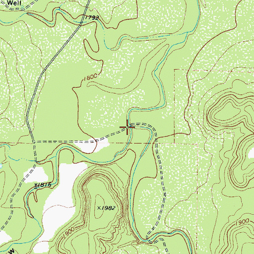 Topographic Map of Jim Little Draw, TX