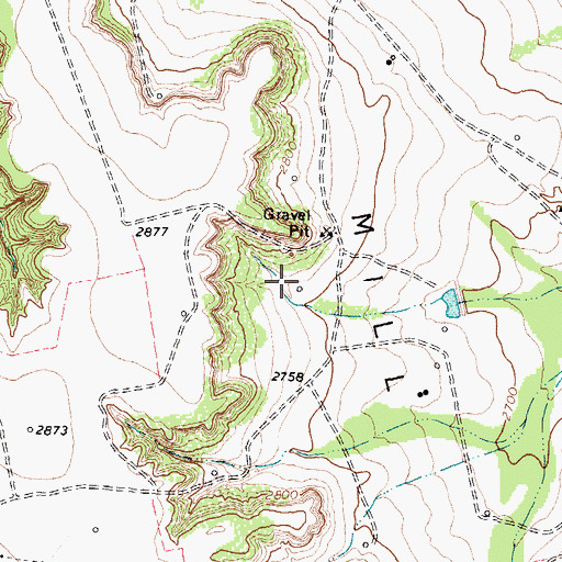 Topographic Map of Jo Mill Oil Field, TX