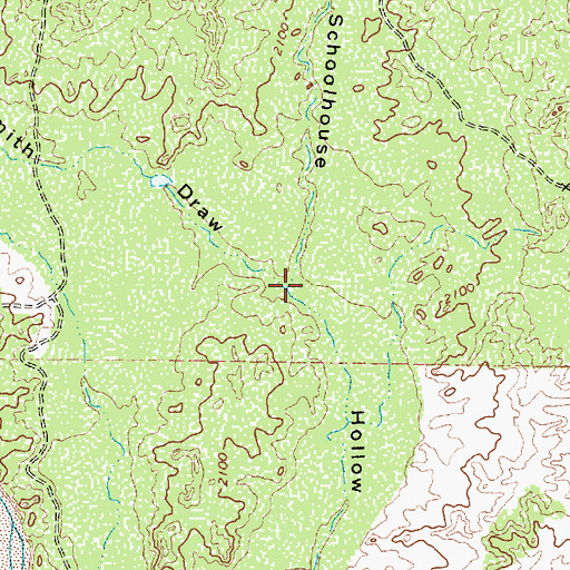 Topographic Map of Joe Smith Draw, TX