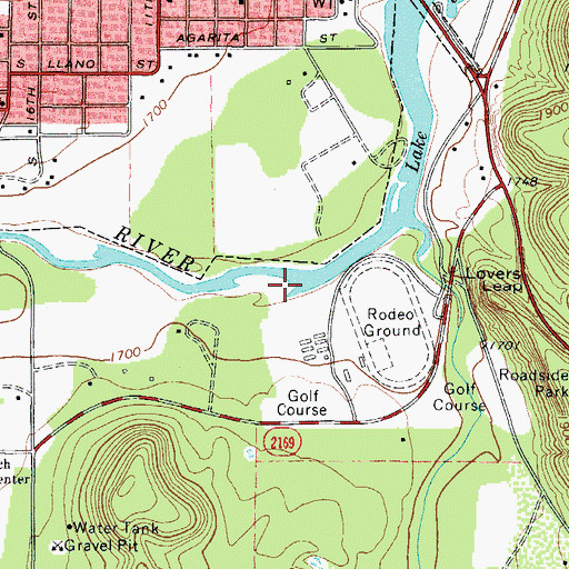 Topographic Map of Lake Junction, TX