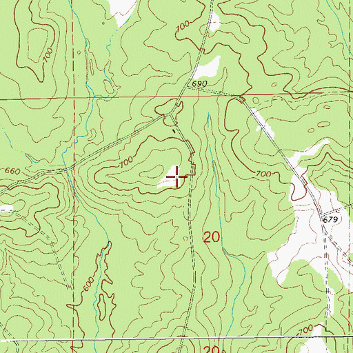 Topographic Map of Gillam Cemetery, AL
