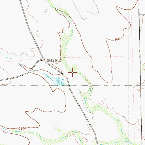 Topographic Map of Keith Ranch, TX