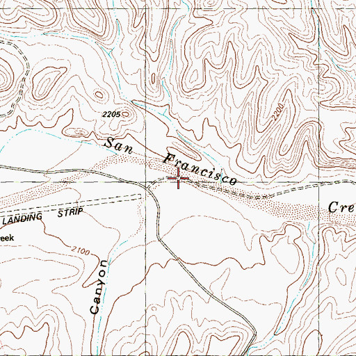 Topographic Map of Kellogg Canyon, TX