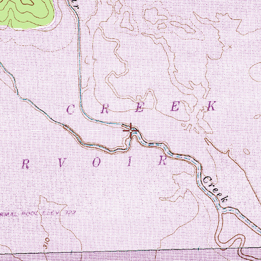 Topographic Map of Kings Creek, TX