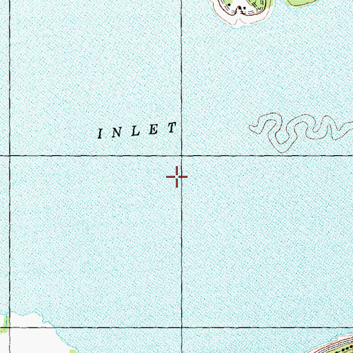 Topographic Map of Kitsee Inlet, TX
