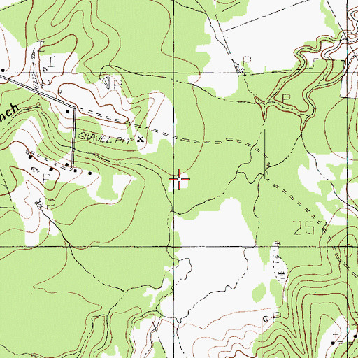 Topographic Map of Knight Branch, TX