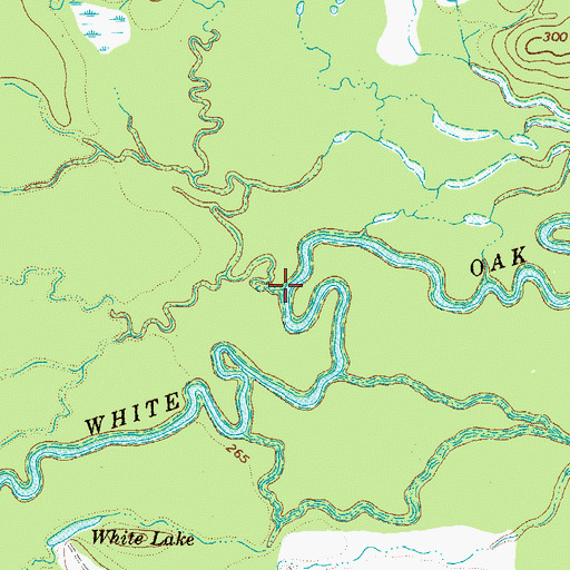 Topographic Map of Lacy Creek, TX