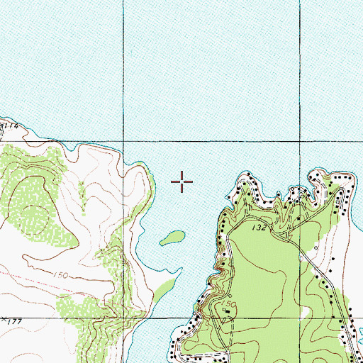 Topographic Map of Lagarto Cemetery, TX