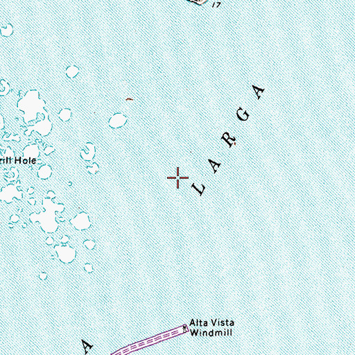 Topographic Map of Laguna Larga, TX
