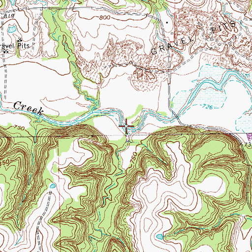 Topographic Map of Landers Branch, TX