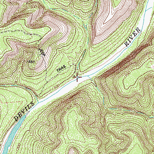 Topographic Map of Lechuguilla Creek, TX