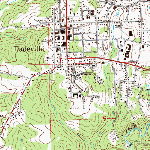 Topographic Map of Haven Chapel Methodist Church, AL