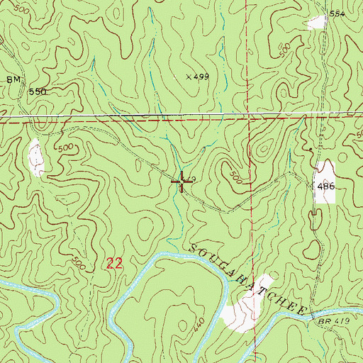 Topographic Map of Hays Mill (historical), AL