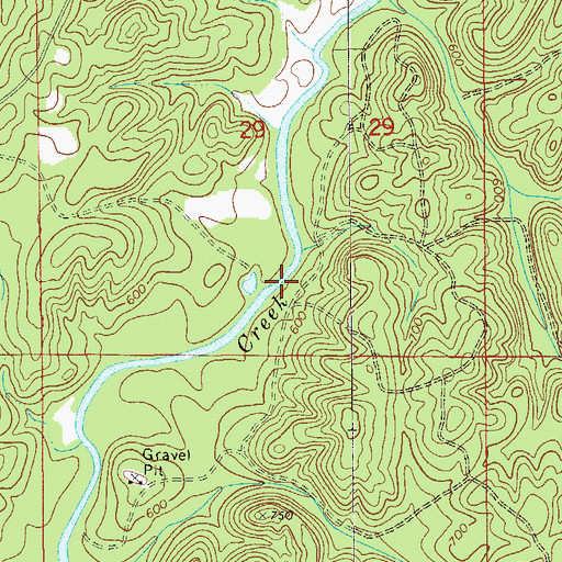 Topographic Map of Hutchinson Ford, AL