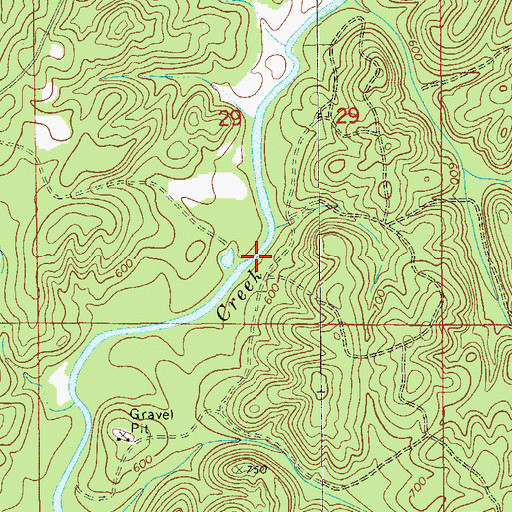 Topographic Map of Hutchinson Ford, AL