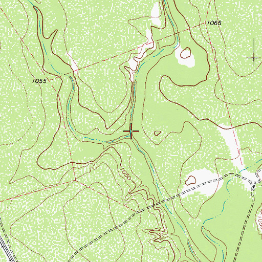 Topographic Map of Little Perdido Creek, TX