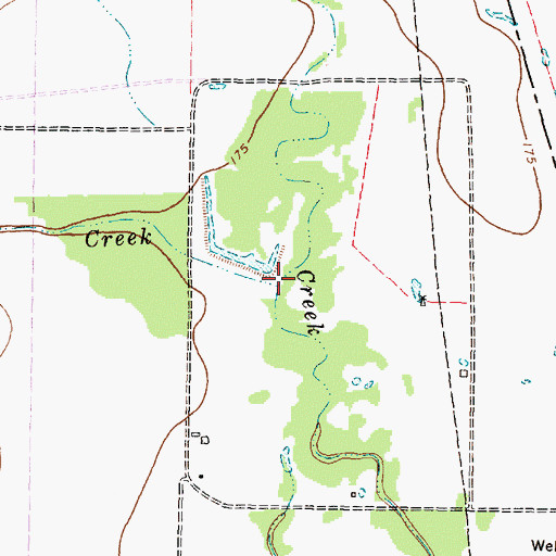 Topographic Map of Live Oak Creek, TX