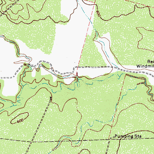 Topographic Map of Liveoak Creek, TX
