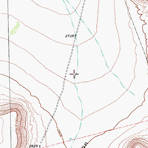 Topographic Map of Livingston Canyon, TX