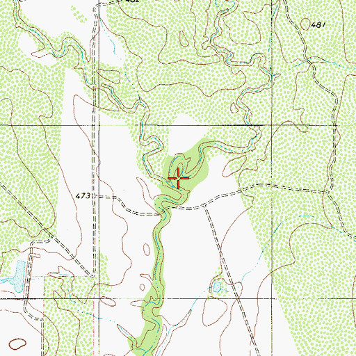 Topographic Map of Lobo Creek, TX