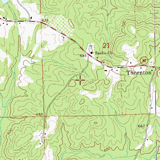 Topographic Map of Maxwell-Gunter Recreation Area, AL
