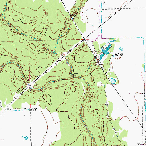 Topographic Map of Lost Fork Goldenrod Creek, TX