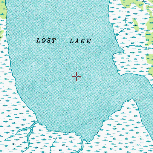 Topographic Map of Lost Lake, TX
